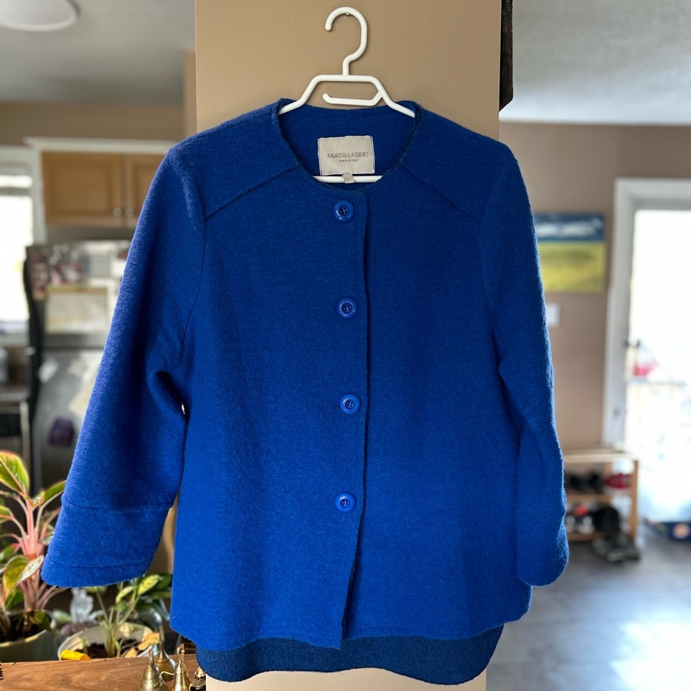 Marissa & Marie Blue wool jacket